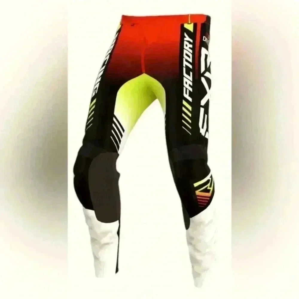 FXR Youth Racing Youth Black/White/Hi-Vis Clutch Pro MX Pants - Youth Size 26